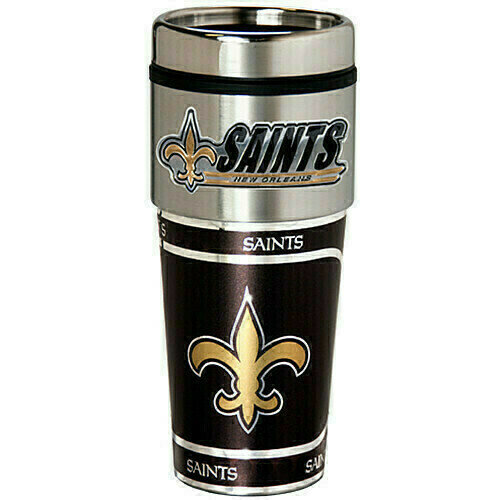 New Orleans Saints 16oz Travel Tumbler