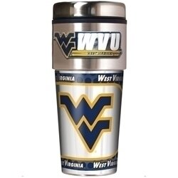 West Virginia Mountaineers 16oz Travel Tumbler