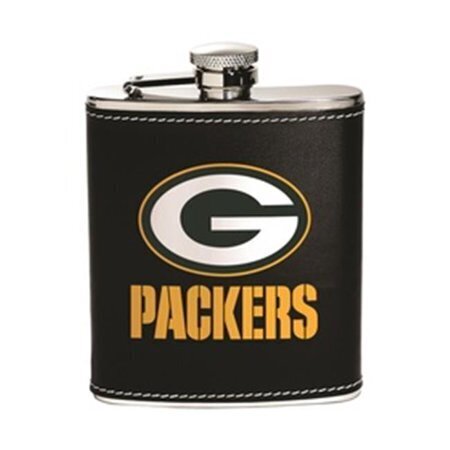 Green Bay Packers Black 6oz Stainless Steel Flask