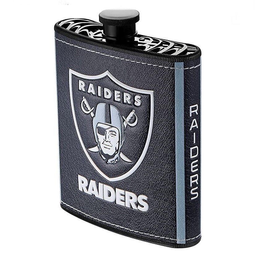 Las Vegas Raiders 7oz Plastic Hip Flask