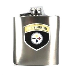 Pittsburgh Steelers 6oz Stainless Steel Flask