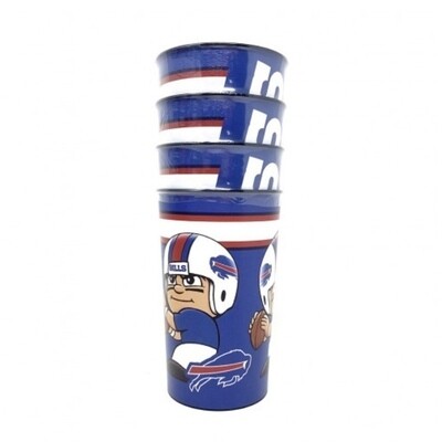 Buffalo Bills 22oz Plastic Drinking Party Cup Set