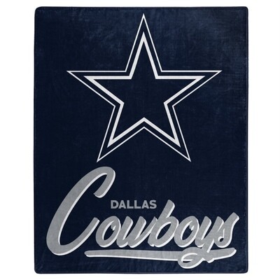 Dallas Cowboys 50" x 60" Signature Plush Raschel Blanket