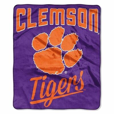 Clemson Tigers 50" x 60" Signature Plush Raschel Blanket