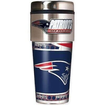 New England Patriots 16oz Travel Tumbler
