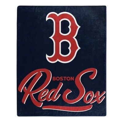 Boston Red Sox 50" x 60" Signature Plush Raschel Blanket