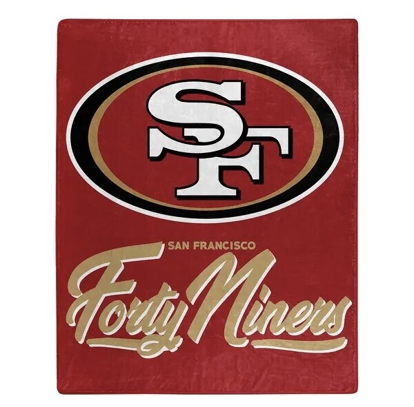San Francisco 49ers 50" x 60" Signature Plush Raschel Blanket