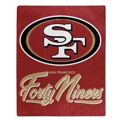 San Francisco 49ers 50" x 60" Signature Plush Raschel Blanket
