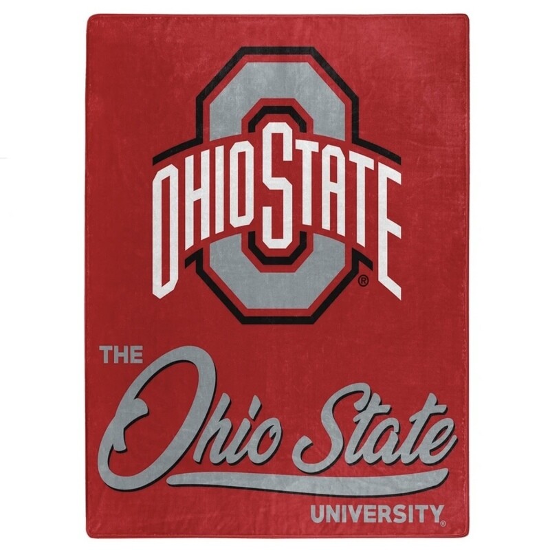 Ohio State Buckeyes 50" x 60" Signature Plush Raschel Blanket