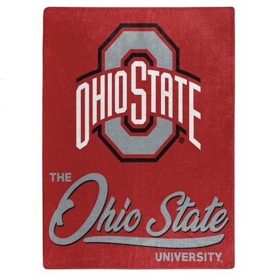 Ohio State Buckeyes 50" x 60" Signature Plush Raschel Blanket