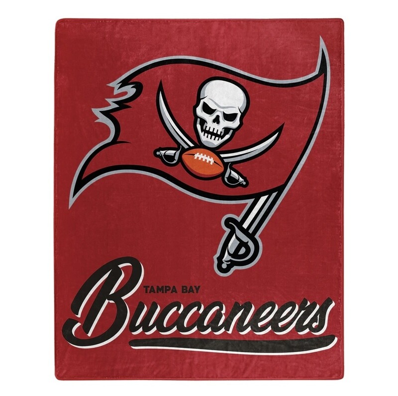 Tampa Bay Buccaneers 50" x 60" Signature Plush Raschel Blanket