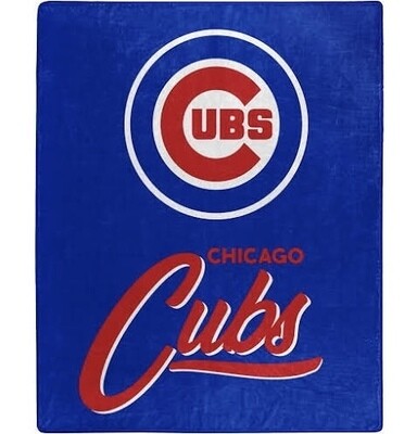 Chicago Cubs 50" x 60" Signature Plush Raschel Blanket