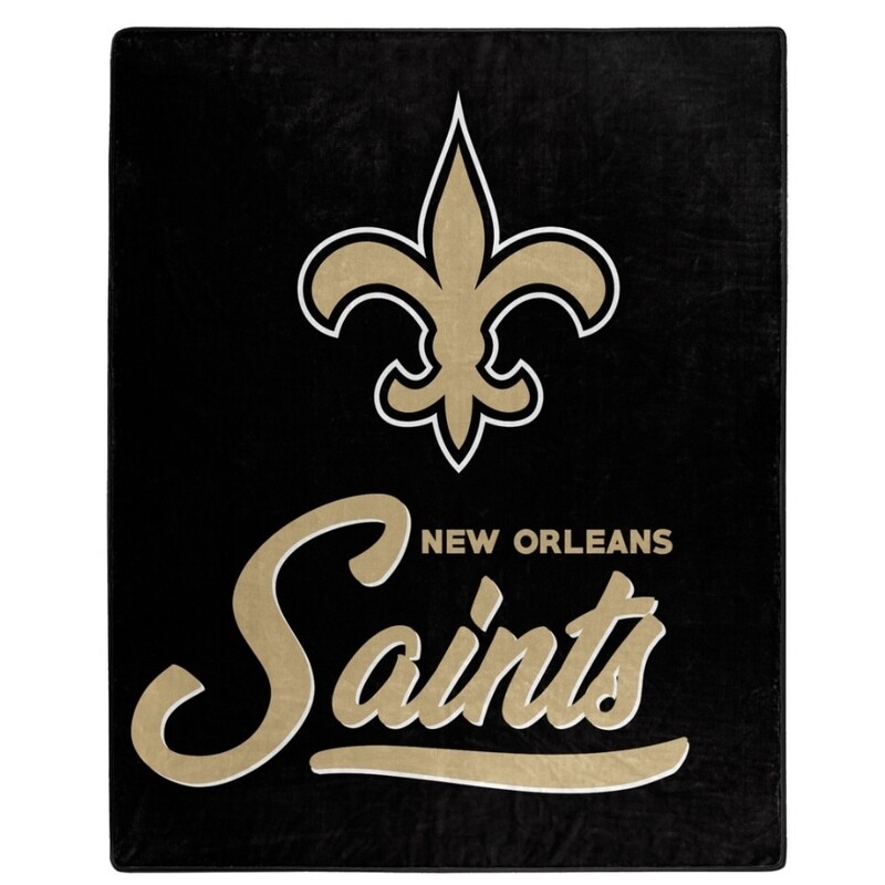 New Orleans Saints 50" x 60" Signature Plush Raschel Blanket