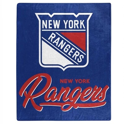New York Rangers 50" x 60" Signature Plush Raschel Blanket