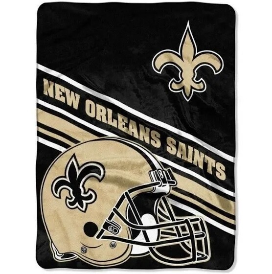 New Orleans Saints 60" x 80" Plush Raschel Blanket