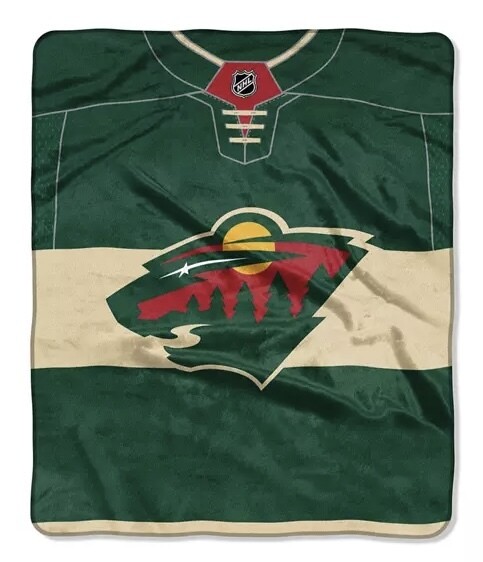 Minnesota Wild 50 Minnesota Wild 50" x 60" Plush Raschel Blanket