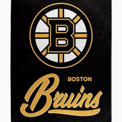 Boston Bruins 50" x 60" Signature Plush Raschel Blanket