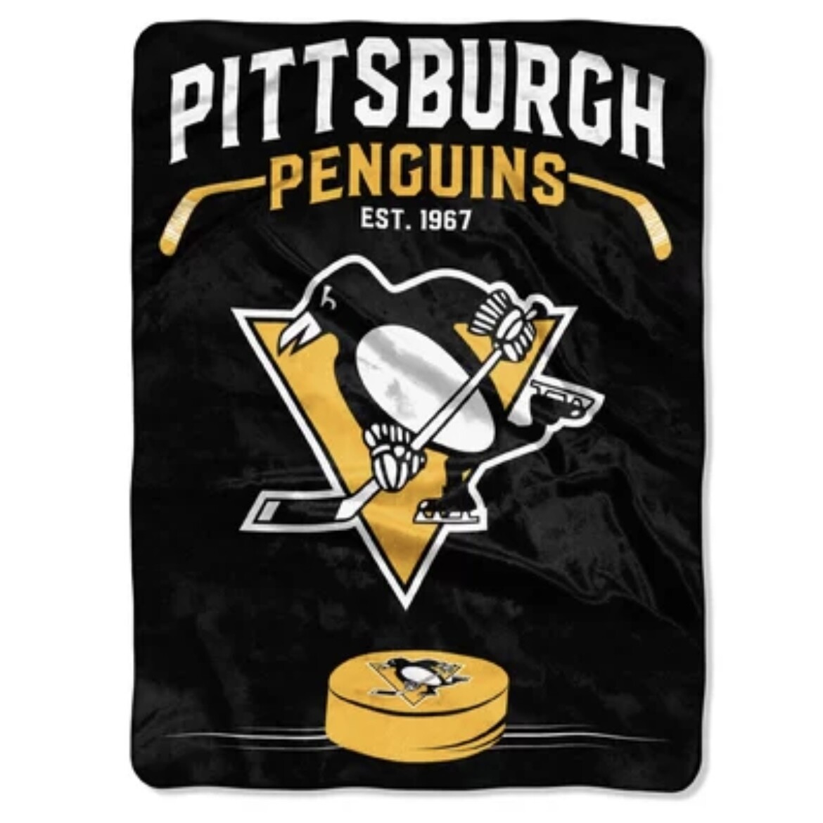 Pittsburgh Penguins 60" x 80" Plush Raschel Blanket