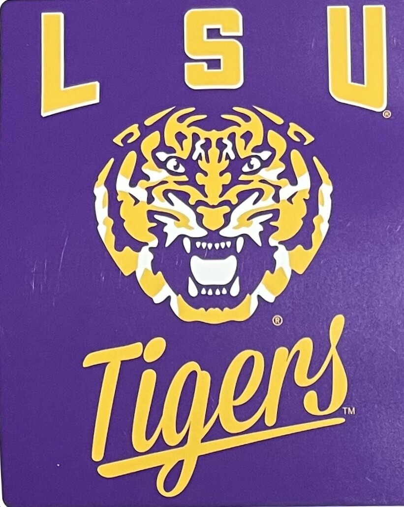 LSU Tigers 50" x 60" Plush Raschel Blanket