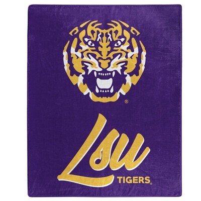 LSU Tigers 50" x 60" Signature Plush Raschel Blanket