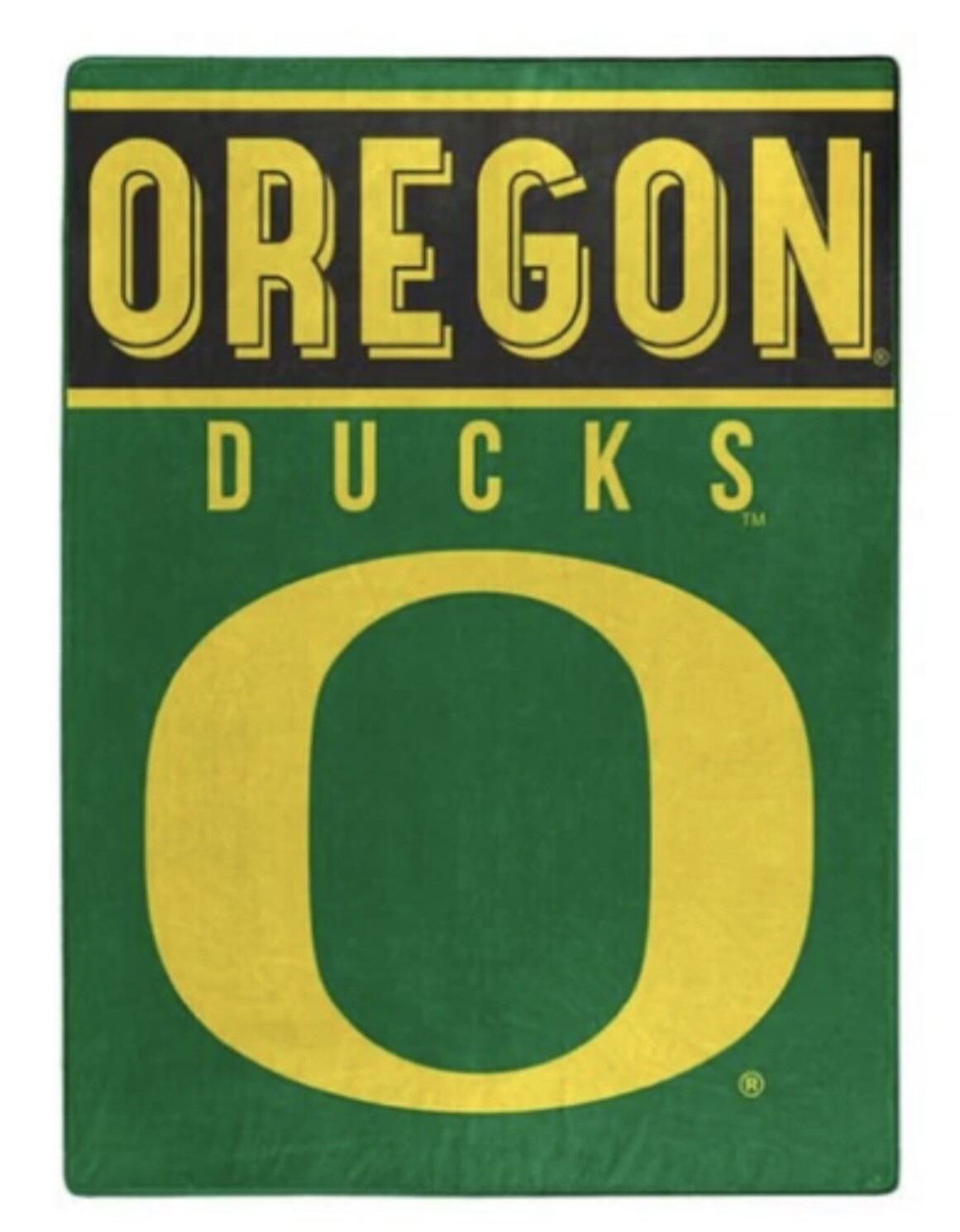 Oregon Ducks 60" x 80" Plush Raschel Blanket