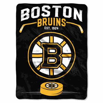 Boston Bruins 60" x 80" Plush Raschel Blanket