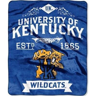Kentucky Wildcats 50" x 60" Plush Raschel Blanket