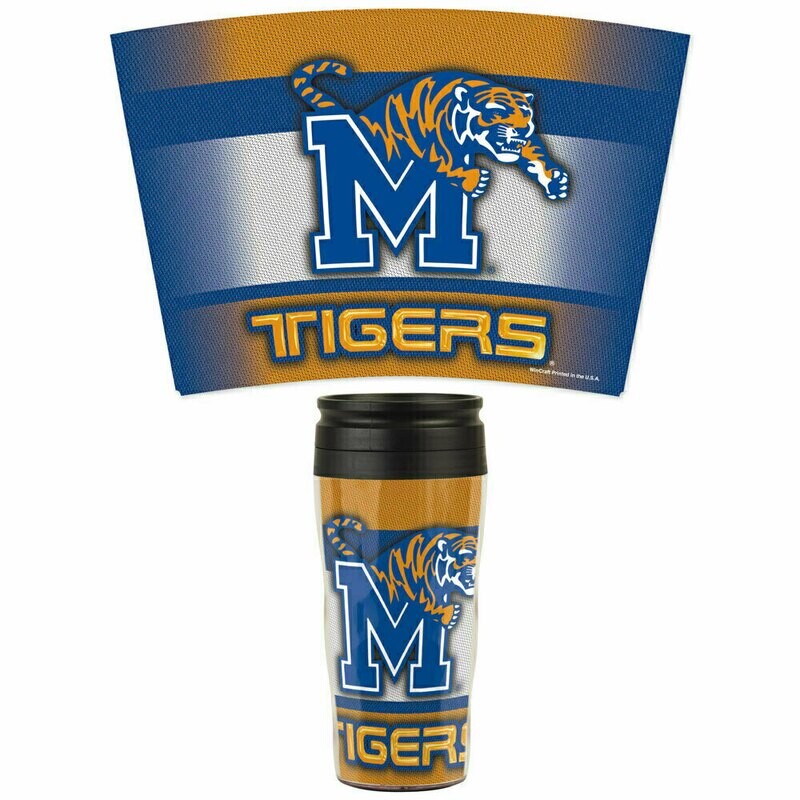 Memphis Tigers 16oz Acrylic Travel Tumbler Memphis Tigers 16oz Acrylic Travel Tumbler