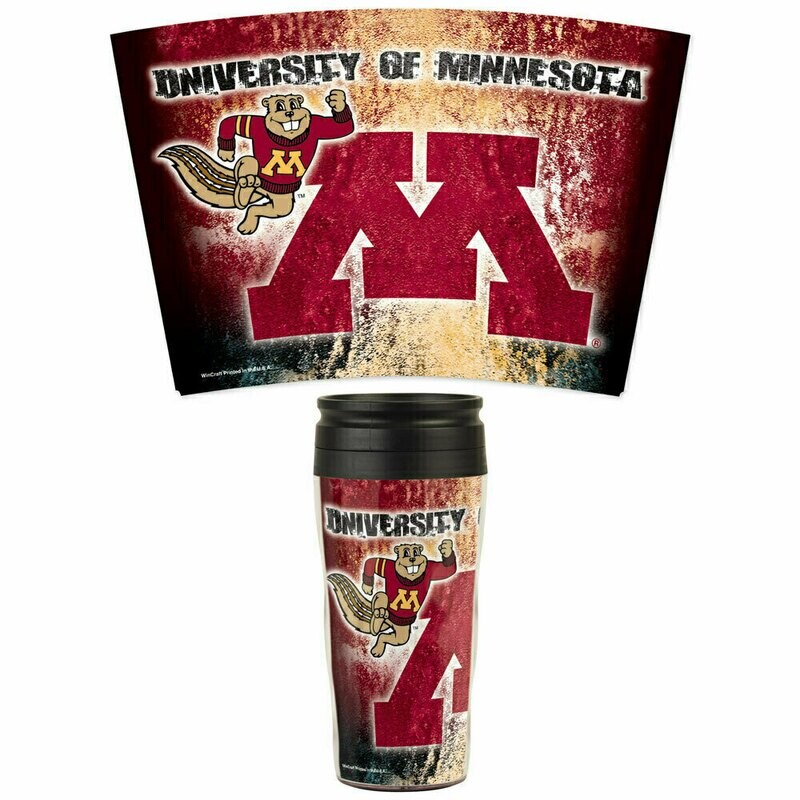 Minnesota Golden Gophers 16oz Acrylic Travel Tumbler