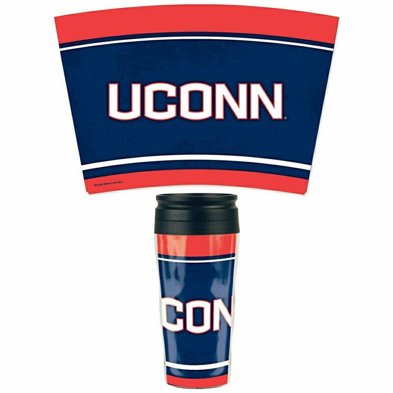 UConn Huskies 16oz Acrylic Travel Tumbler