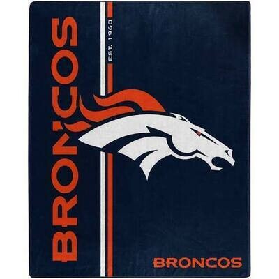 Denver Broncos 50" x 60" Plush Raschel Blanket