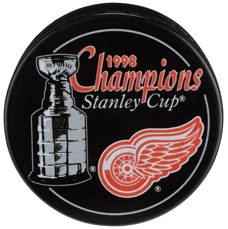 Detroit Red Wings 1998 Stanley Cup Champions Souvenir Puck