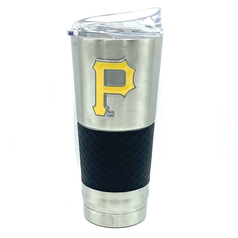 Pittsburgh Pirates Stealth Legacy Chrome 24oz Draft Travel Tumbler