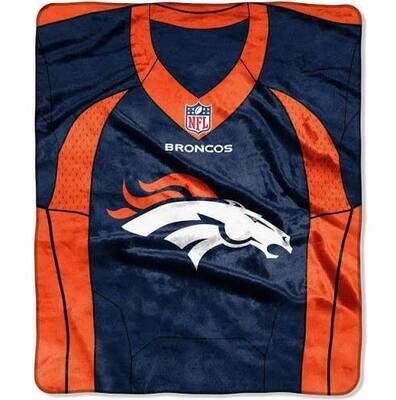 Denver Broncos 50" x 60" Plush Raschel Blanket