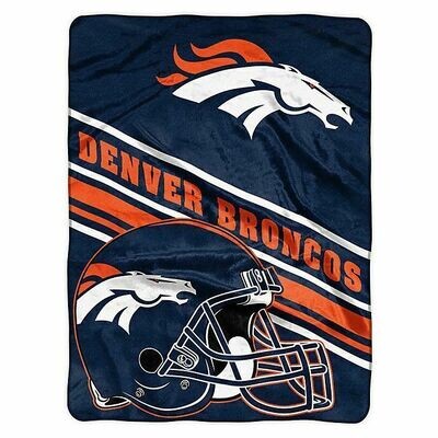Denver Broncos 60" x 80" Plush Raschel Blanket