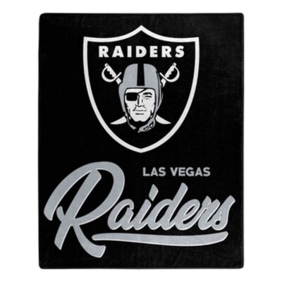 Las Vegas Raiders 50" x 60" Signature Plush Raschel Blanket