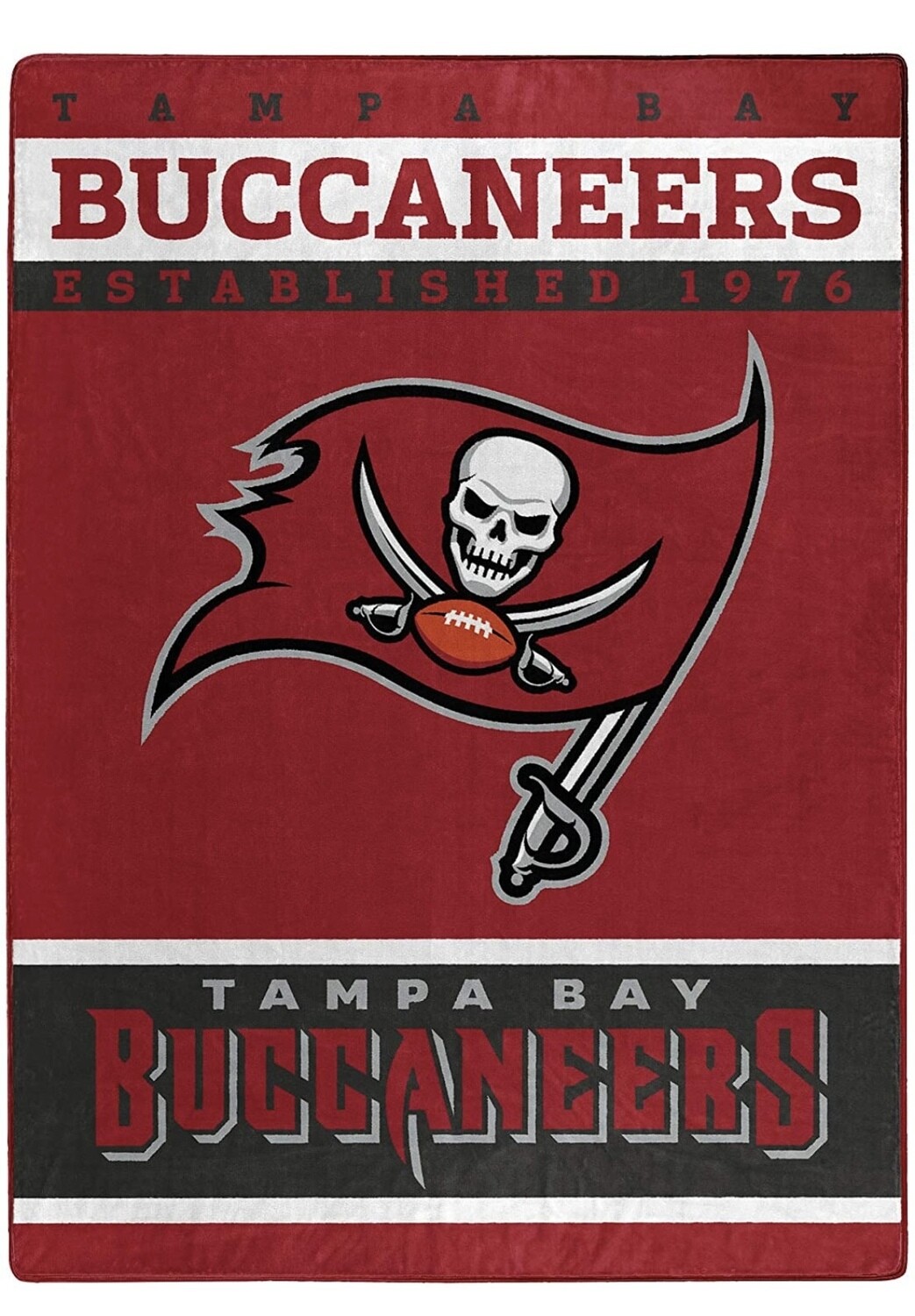 Tampa Bay Buccaneers 60" x 80" Plush Raschel Blanket