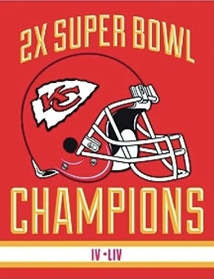 Kansas City Chiefs 46" x 60" Super Bowl Plush Blanket