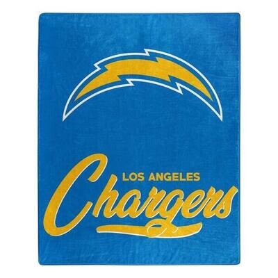 Los Angeles Chargers 50" x 60" Signature Plush Raschel Blanket