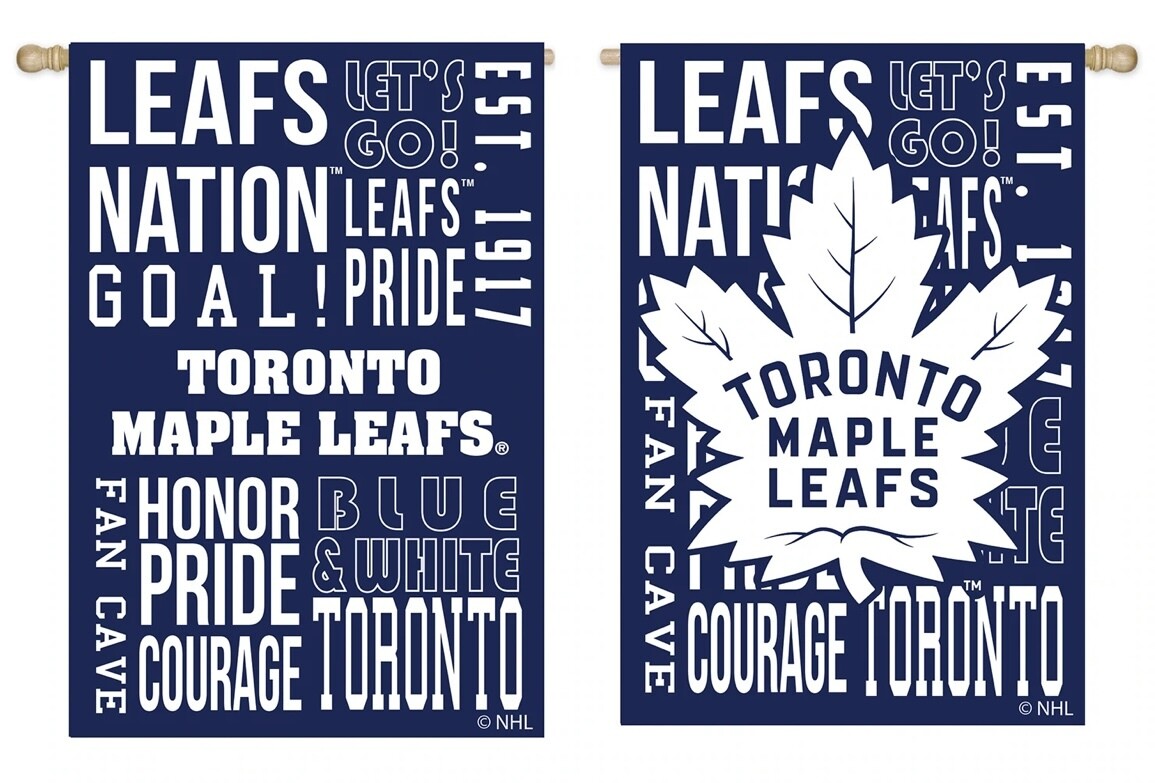 Toronto Maple Leafs 12.5" x 18" Decorative Team Flag