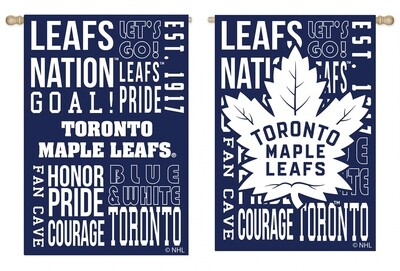Toronto Maple Leafs 12.5 Toronto Maple Leafs 12.5" x 18" Decorative Team Flag