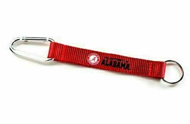 Alabama Crimson Tide Carabiner Lanyard Keychain