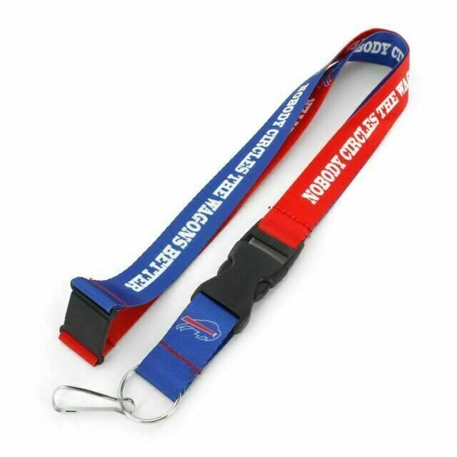 Buffalo Bills Nobody Circles The Wagons 1" Lanyard