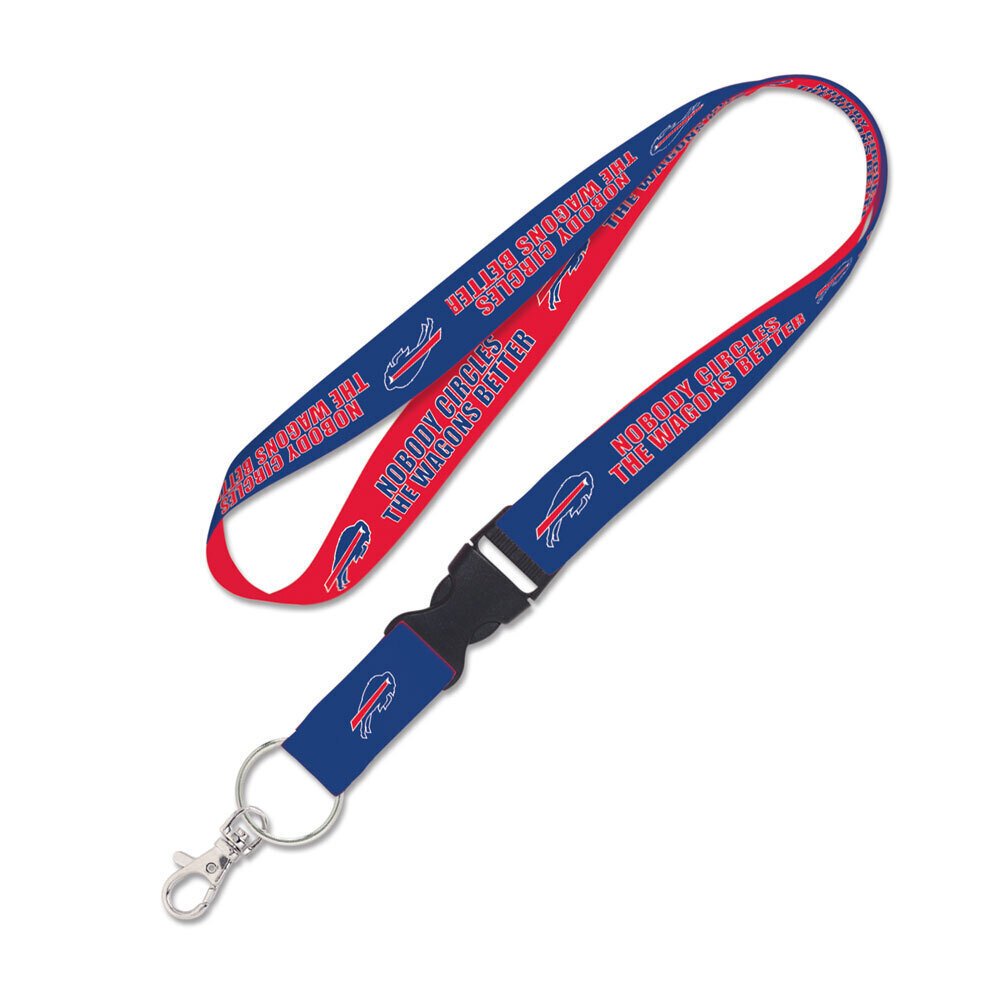 Buffalo Bills Nobody Circles The Wagons 1" Lanyard