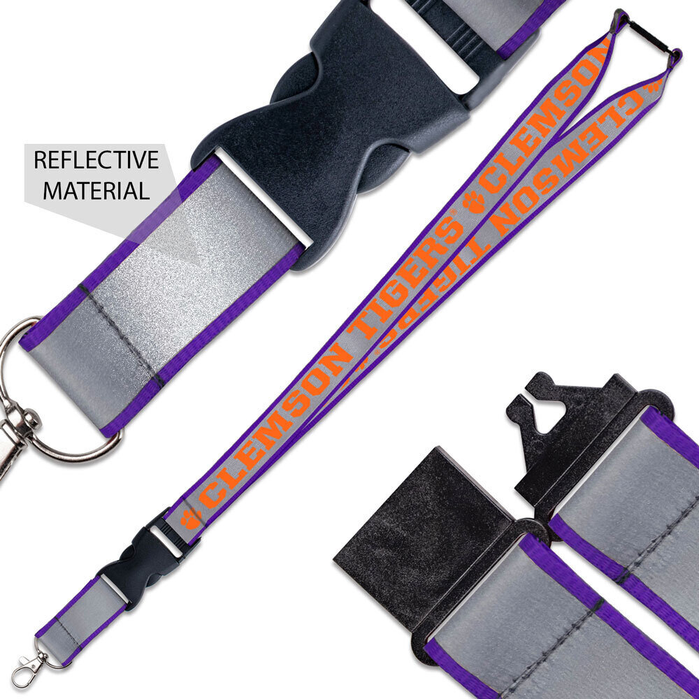 Clemson Tigers Reflective Lanyard