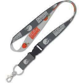 Cleveland Browns Charcoal 1" Lanyard