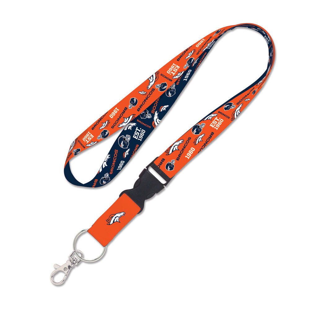 Denver Broncos All Over Print 1" Lanyard
