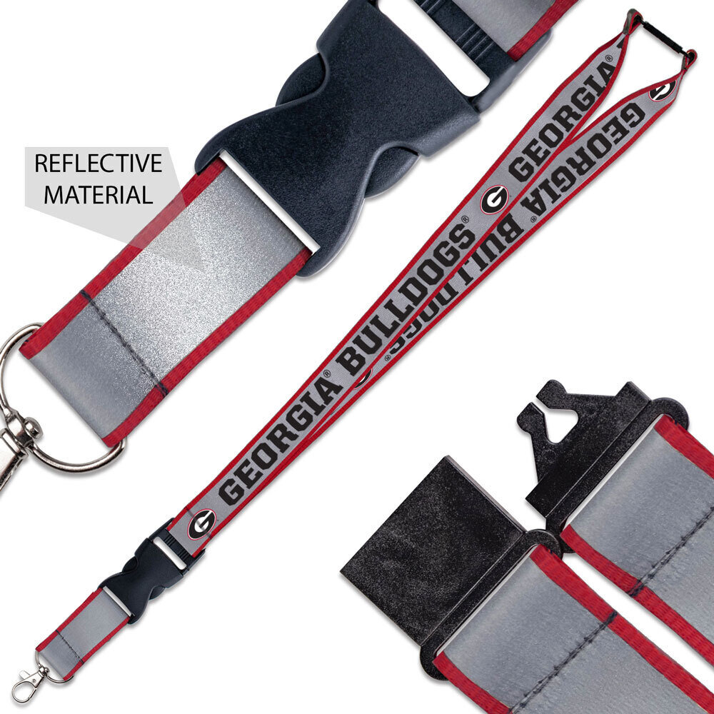 Georgia Bulldogs Reflective Lanyard