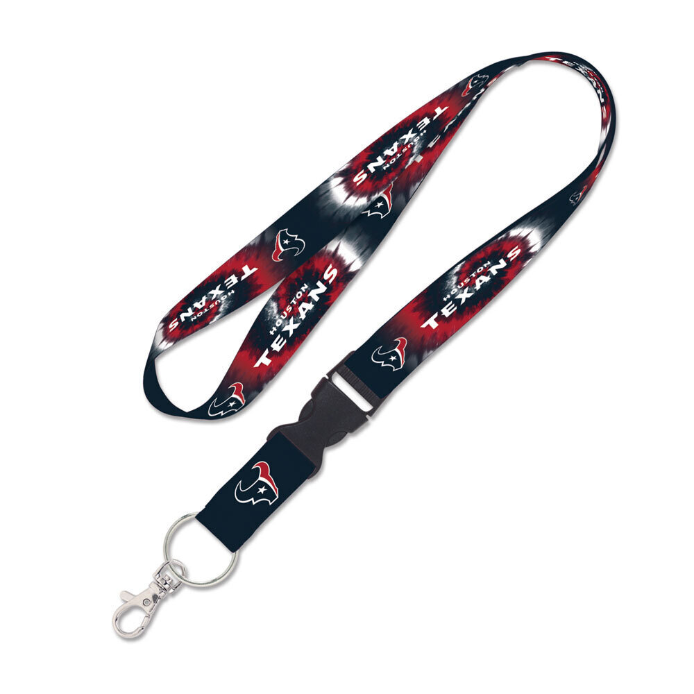 Houston Texans Tie Dye 1" Lanyard