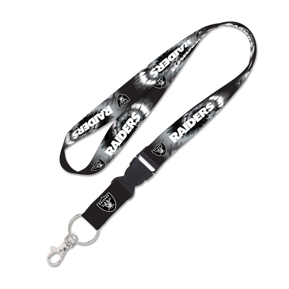 Las Vegas Raiders Tie Dye 1" Lanyard